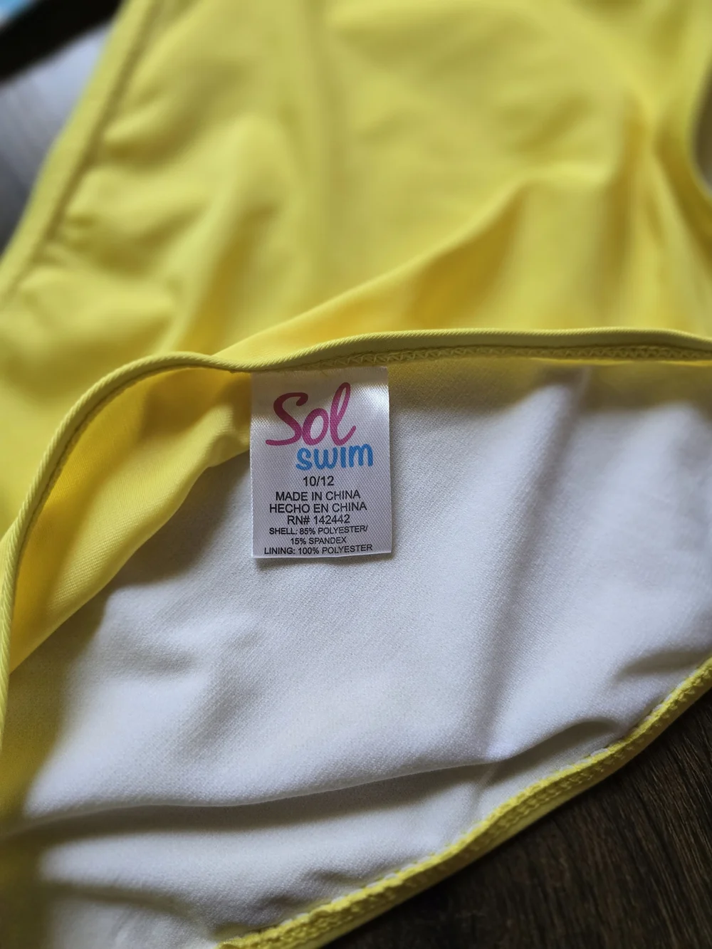 Sol Swim bright yellow